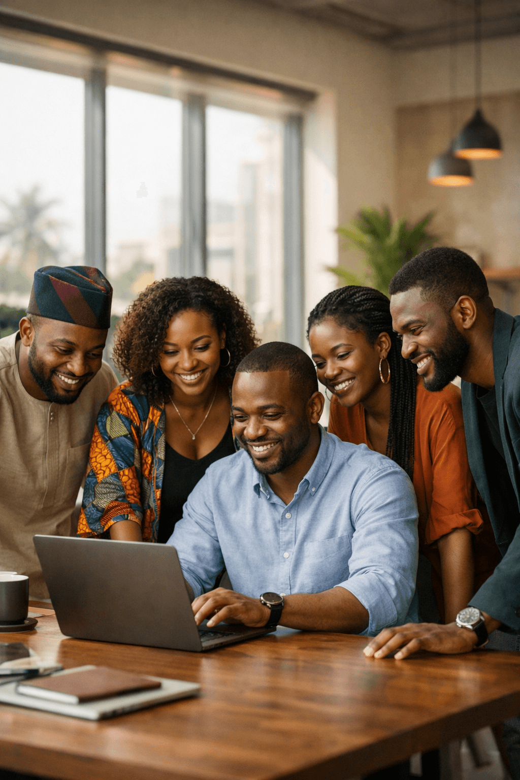 Professionals collaborating