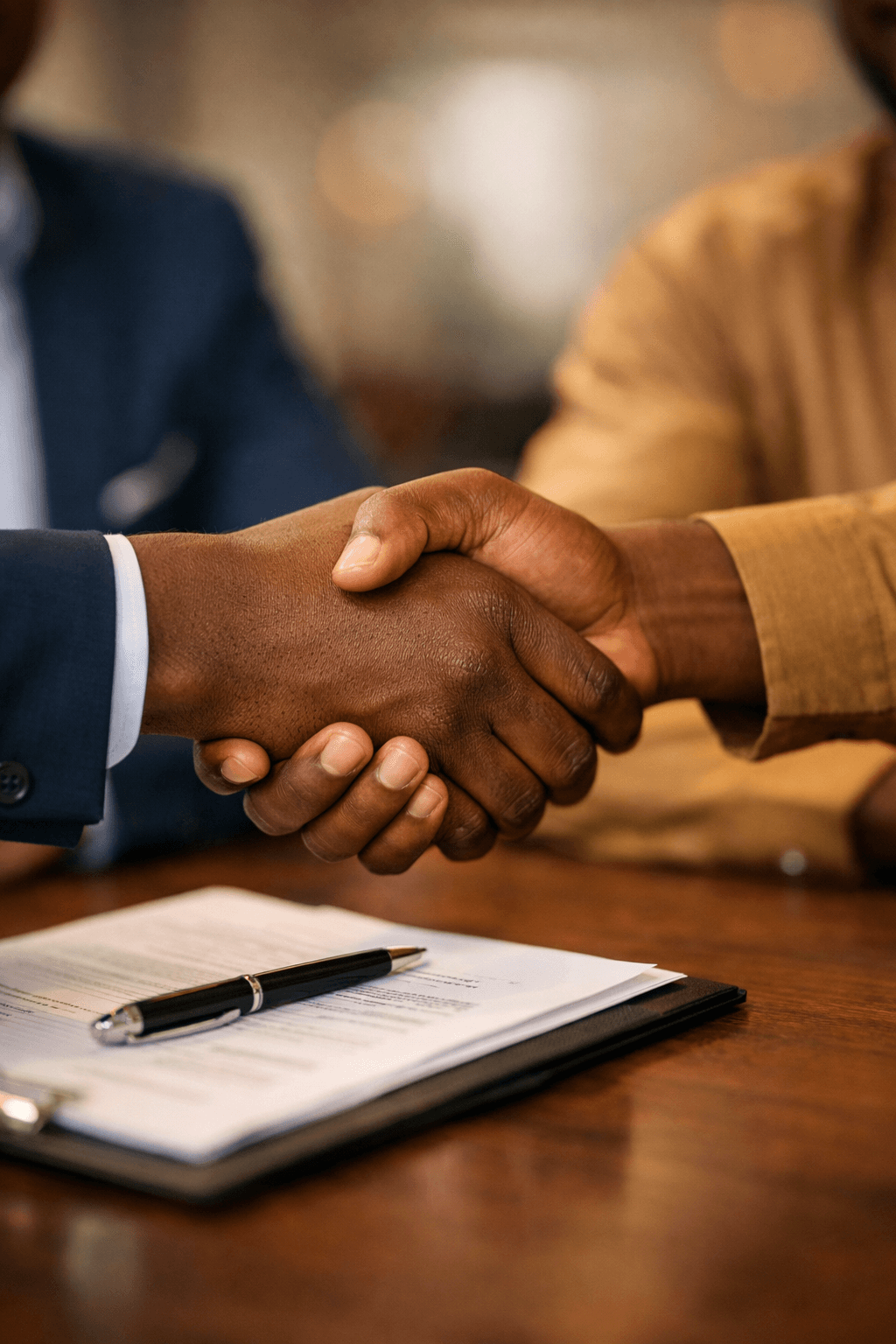 Handshake and agreement