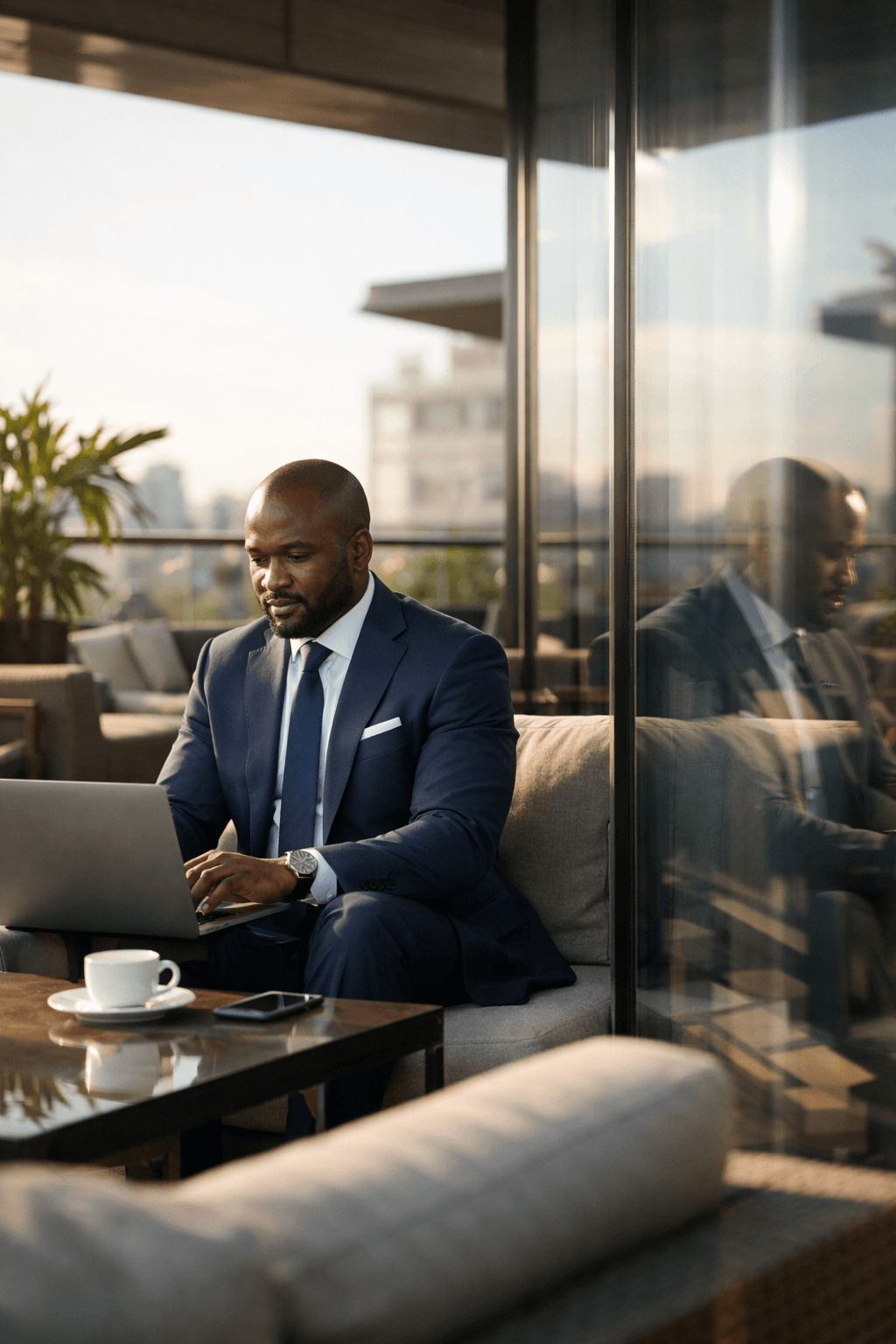 Meeting with African business professional